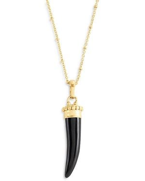Anabel Aram Forza Stone Horn Charm - Metallic