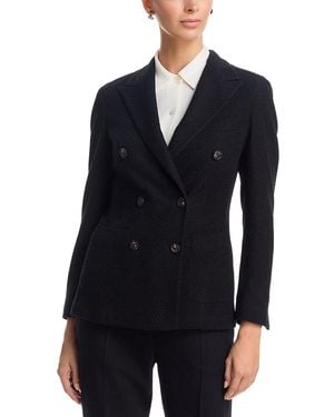 Eleventy Wool Mohair Double Breasted Jacket - Blue
