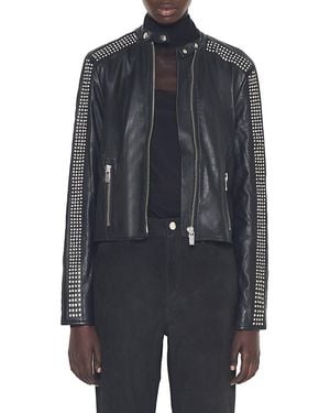 AS by DF Ryder Upcycled Leather Jacket - Blue