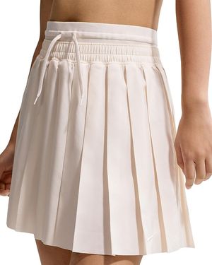 Nike Sportswear Mid-Rise Pleated Skirt - Natural