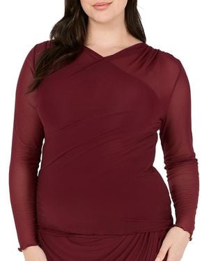 Estelle Annalise Mesh Top - Red
