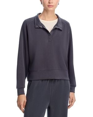 Vintage Havana Cloud Henley Sweatshirt - Blue