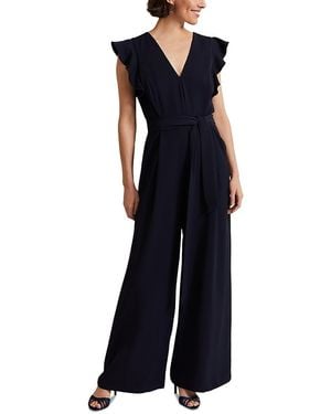 Phase Eight Kallie Frill Jumpsuit - Blue