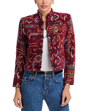 L'Agence Asha Military Jacket - Red