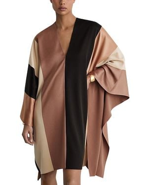 Reiss Color Block Tunic Dress - Brown