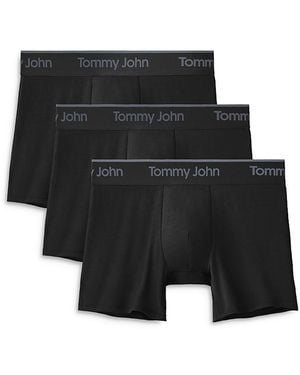Tommy John Second Skin Essentials 4 Boxer Briefs, Pack Of 3 - Black