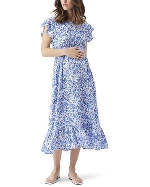 Ripe Maternity Pippa Cut Out Dress - Blue