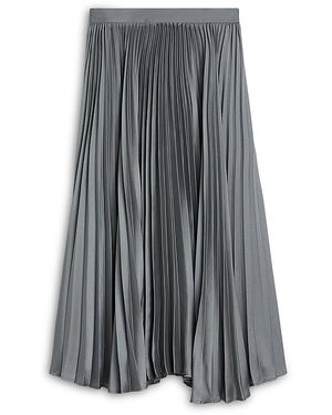 Jil Sander Pleated Midi Skirt - Gray