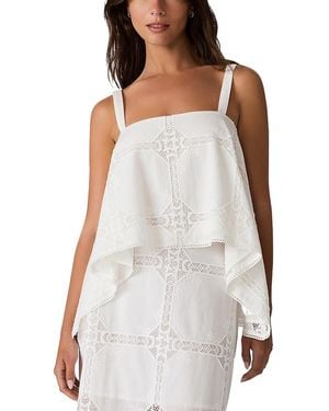 Steve Madden Ainslee Eyelet Top - White