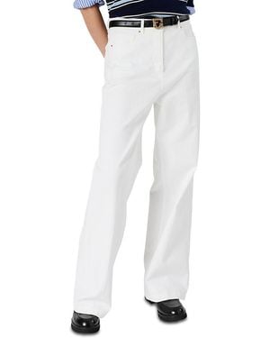 Gerard Darel Aelina High Rise Straight Jeans - White