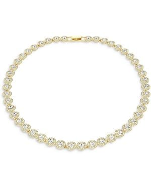 Swarovski Una Angelic Crystal Tennis Necklace, 14.875-16.125 - Natural