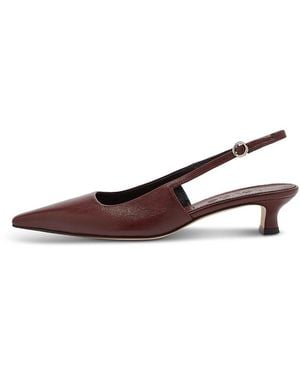 Aeyde Catrina Pointed Slingback Pumps - Brown