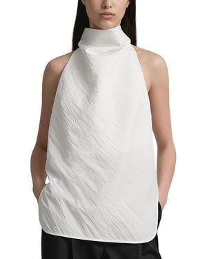 A.Emery A. Emery The Allen Cotton Blend Halter Neck Top - White