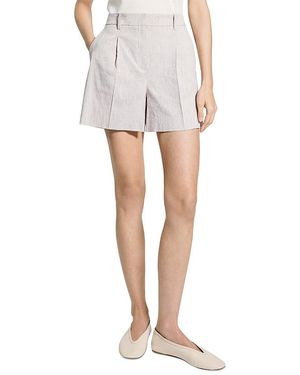 Theory Fluid Pleated Shorts - White