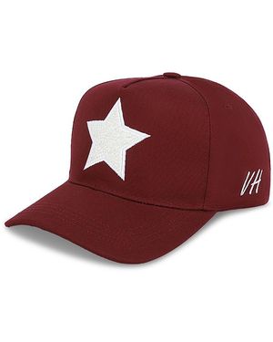 Vintage Havana Two Tone Star Trucker Hat - Red