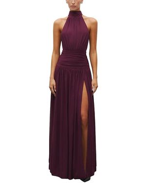 HEIRESS BEVERLY HILLS The Halter Slit Gown - Purple