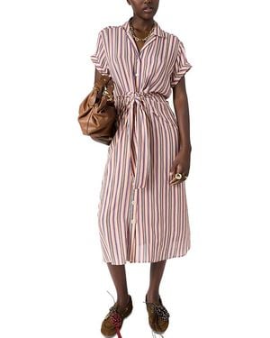 Gerard Darel Raena Twisted Waist Shirt Dress - Pink