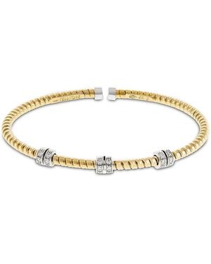 Alberto Milani 18K Diamond Via Mercanti Tubogas Rope Bracelet - Metallic