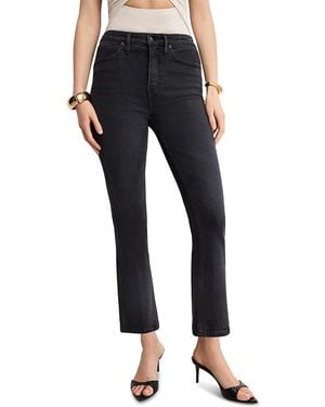 GOOD AMERICAN Soft Tech Good Standard Kick Flare Jeans - Blue