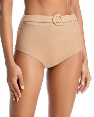 Ramy Brook Metallic Danica Bikini Bottom - Brown