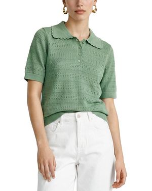Vero Moda Limone Polo Sweater - Green