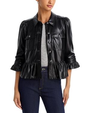 Cinq À Sept Lite Faux Leather Delanie Jacket - Black