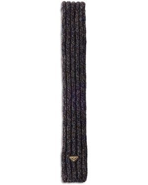 Prada Wool And Mouline Cashmere Scarf - Multicolor