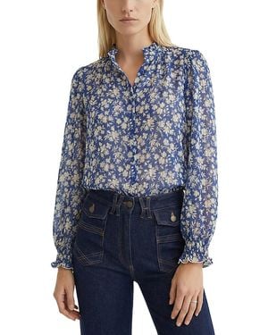 Gerard Darel Casy Button Front Shirt - Blue