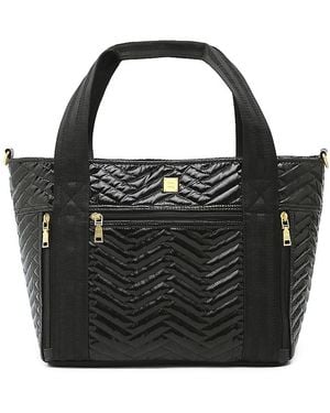 Think Royln Jetset Wingman Quilted Tote - Black