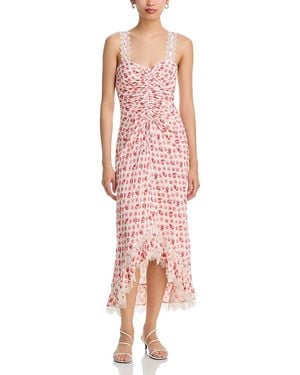Cinq À Sept Mini Ikat Roses Stevie Dress - Pink