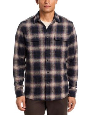 Faherty Legend Textured Shirt - Gray