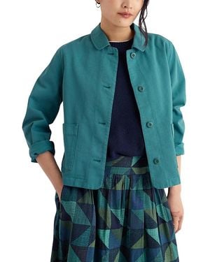Seasalt Cornwall Coombe Lane Collared Jacket - Blue