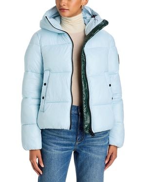 Save The Duck Biddy Hooded Puffer Jacket - Blue