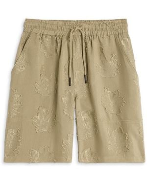 Oas Palmoza Nicola 8.7 Woven Floral Shorts - Natural