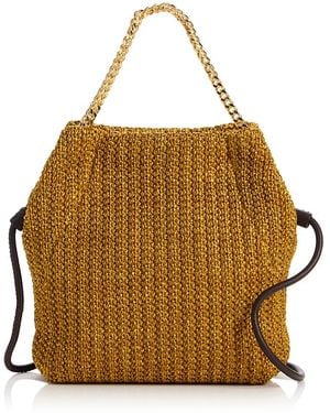 Veronica Beard Small Slouch Small Raffia Shoulder Bag - Natural