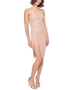 AS by DF Aura Stretch Leather Dress - White