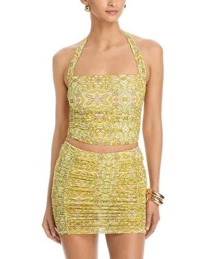AFRM Aranya Halter Neck Top - Yellow