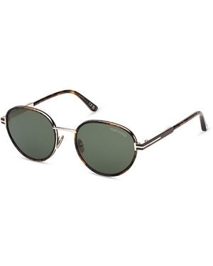 Tom Ford Round Metal Sunglasses, 51Mm - Multicolor