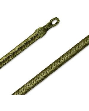 Dinh Van Large Khaki Woven Cord Bracelet - Green