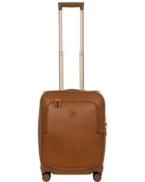 Bric's Life Pelle 21 Spinner Suitcase - Brown