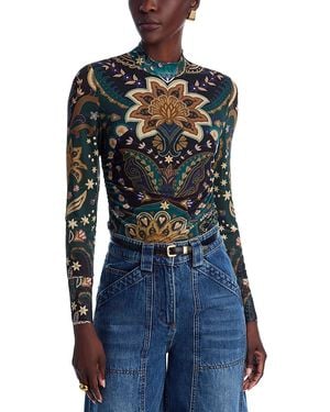 FARM Rio Tulle Blouse - Blue