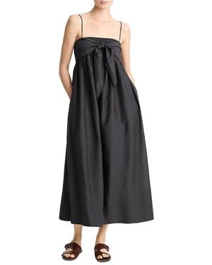 Vince Tie Smocked Cami Dress - Black