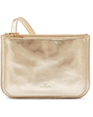 Il Bisonte Roseto Double Zip Crossbody - Natural