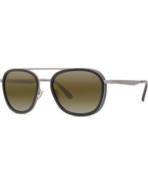 Vuarnet Edge 04 Geometric Sunglasses, 58Mm - Metallic
