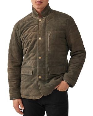 Rodd & Gunn Savill Road Quilted Leather Jacket - Brown