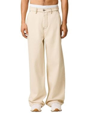 Ami Paris Wide Fit Jeans - Natural