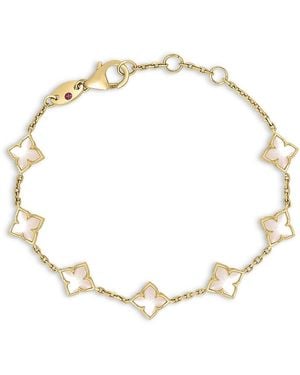 Roberto Coin 18K Mother Of Pearl Venetian Princess Station Bracelet - Metallic