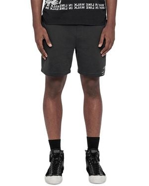 AllSaints Raphy Cotton 6.7 Drawstring Shorts - Black