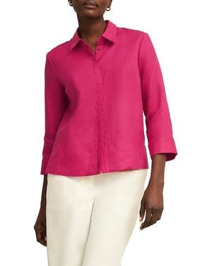 Hobbs Nita Linen Shirt - Pink