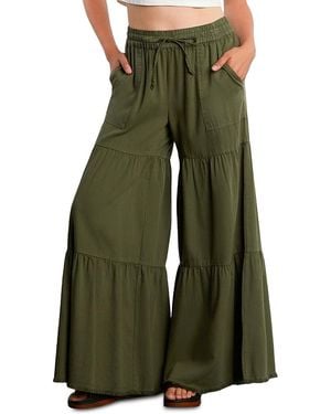 Billy T Fancy Tiered Pants - Green